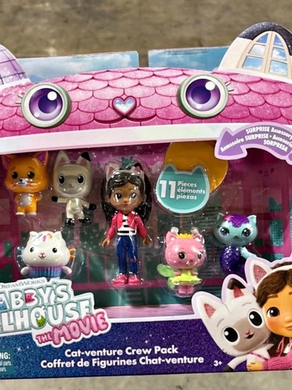 DreamWorks Gabby's Dollhouse The Movie Cat-tastic Adventure Crew Pack 17-Piece